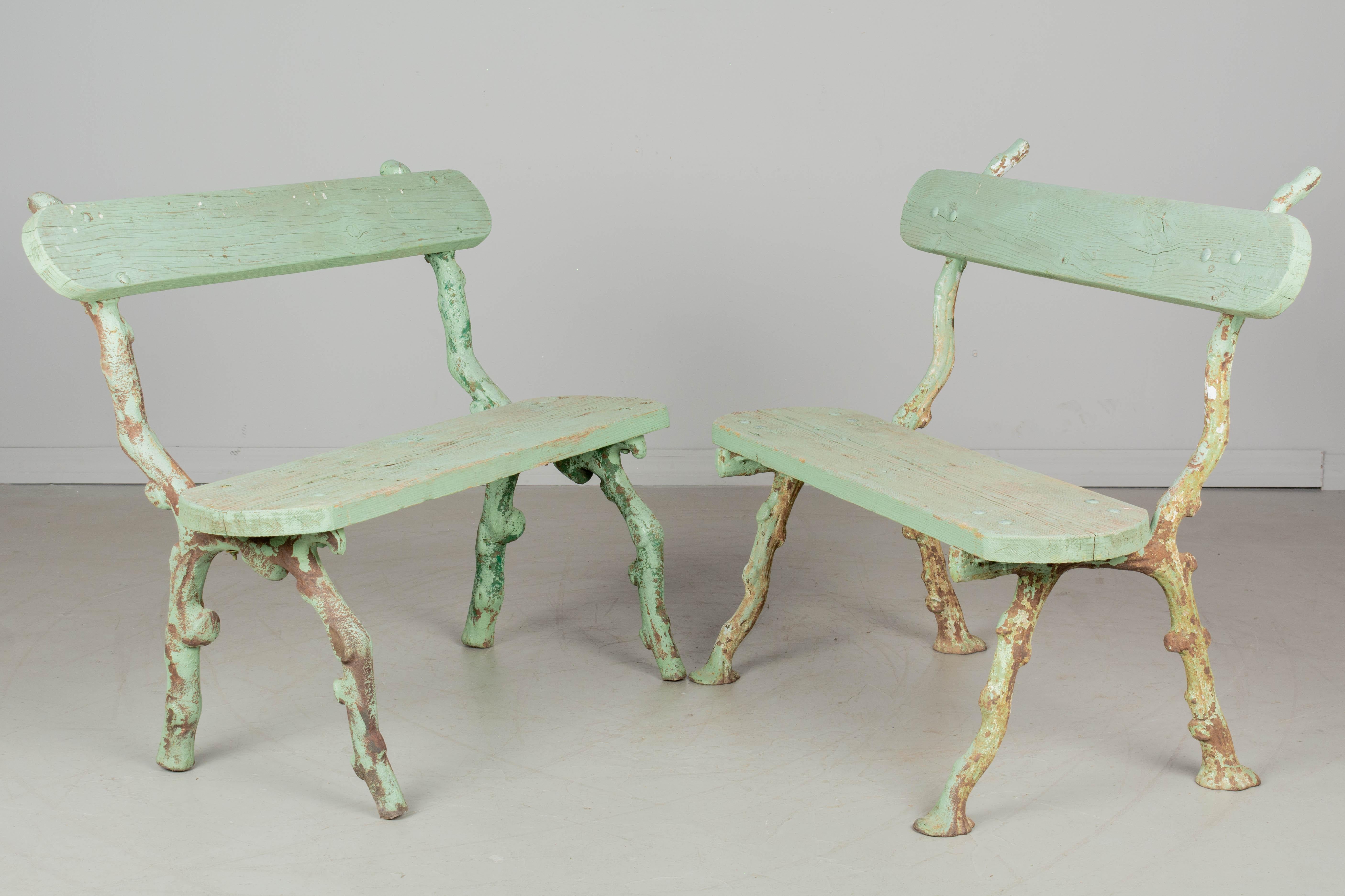 Pair of 19th Century French Garden Benches 2