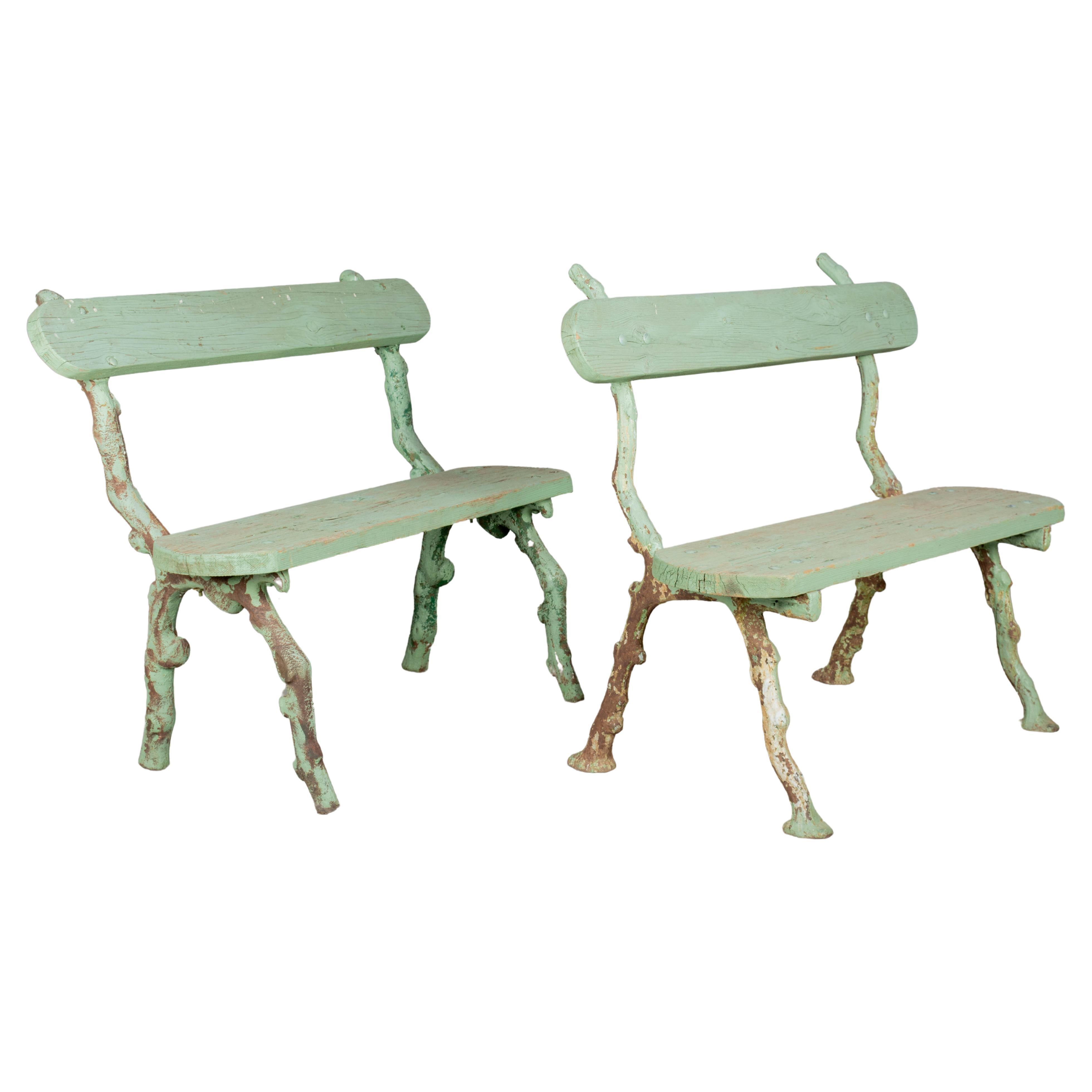 Pair of 19th Century French Garden Benches