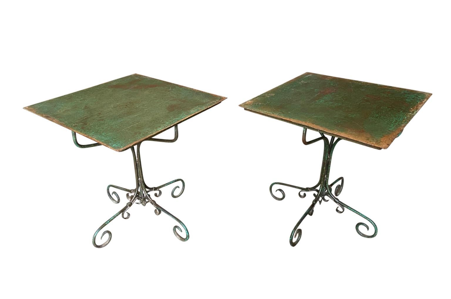 Pair of 19th Century French Garden Tables In Good Condition In Atlanta, GA