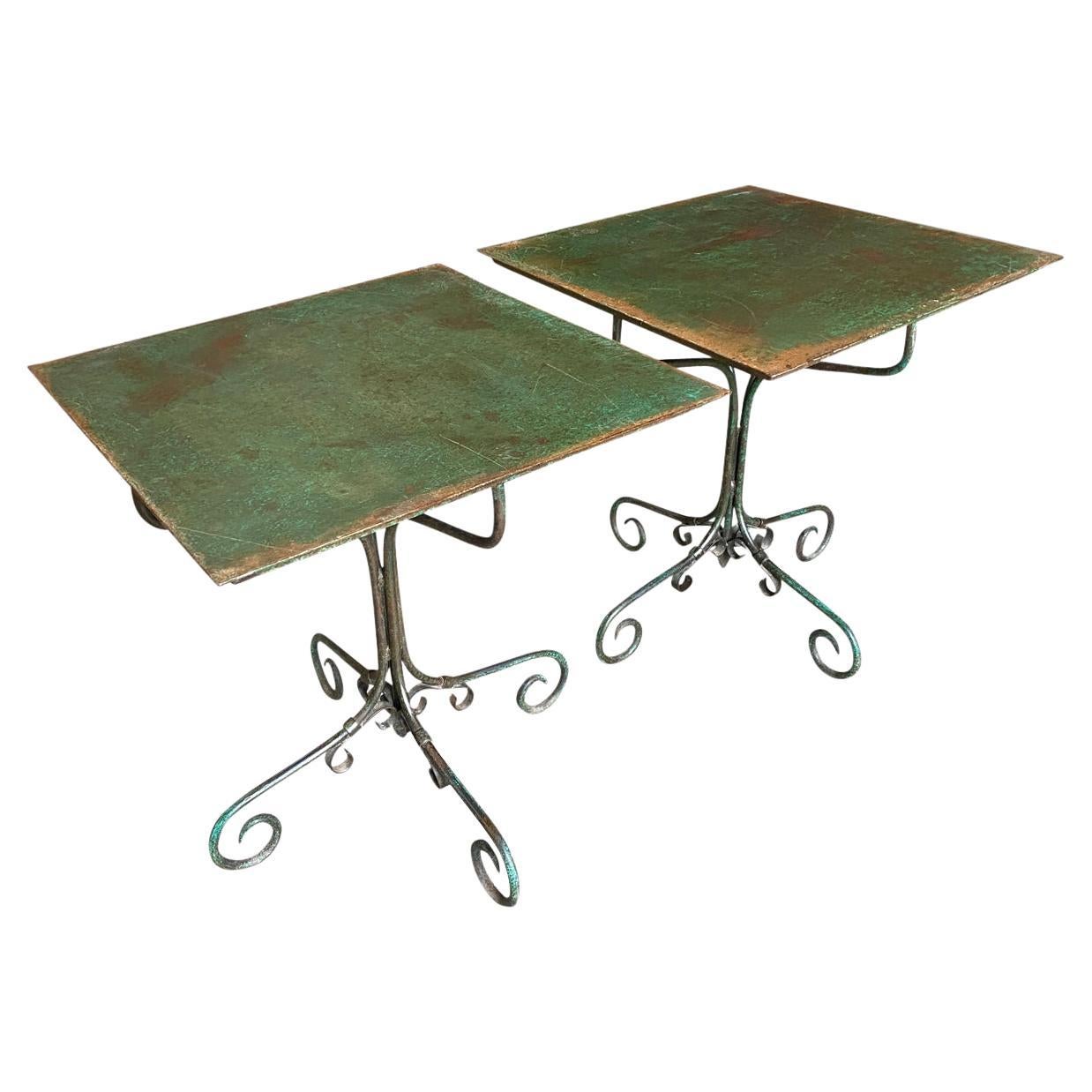 Pair of 19th Century French Garden Tables