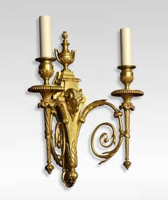 Pair of 19th Century French Gilded Bronze Wall Lights