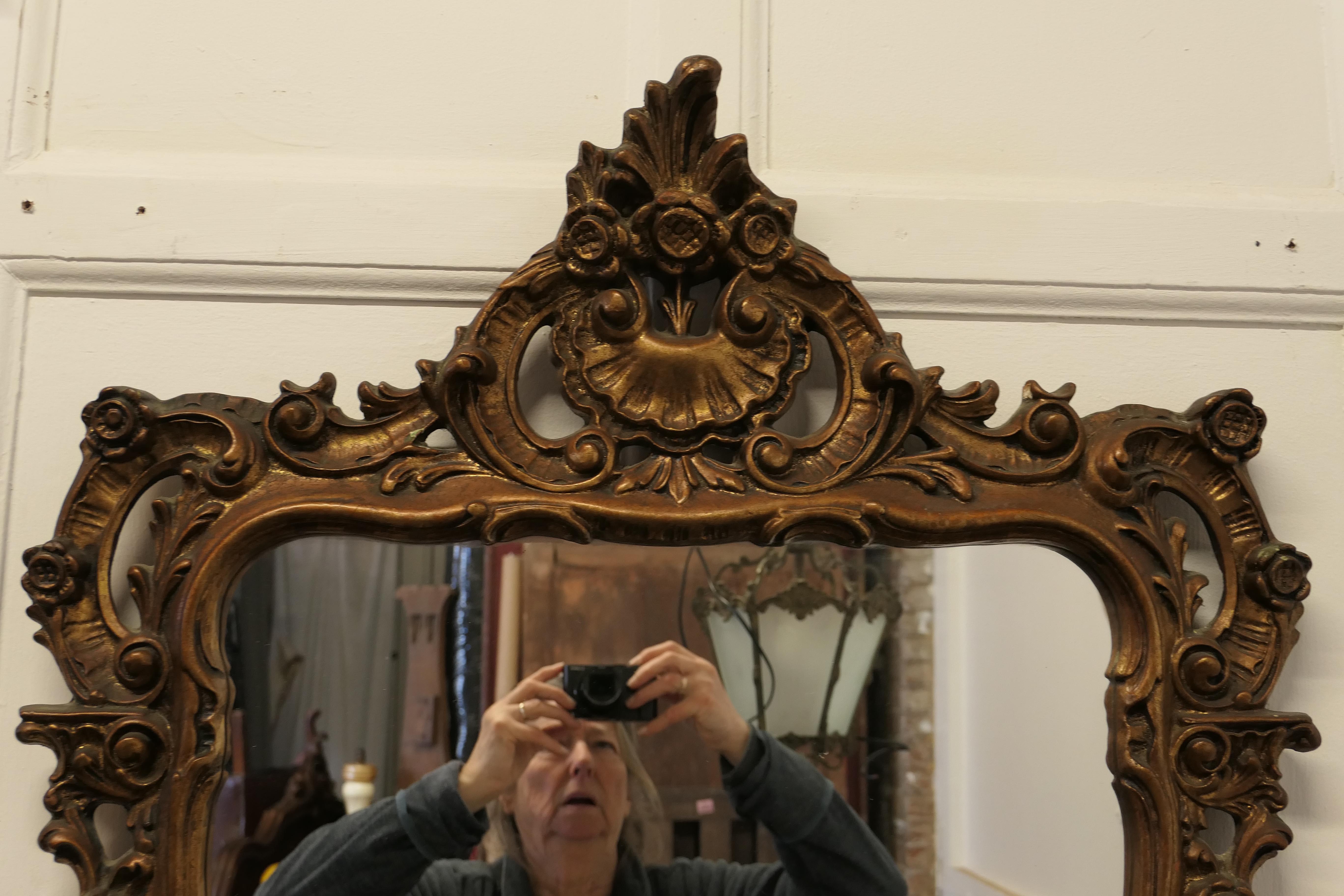 Pair of 19th Century French Gilt Mirrors For Sale 1