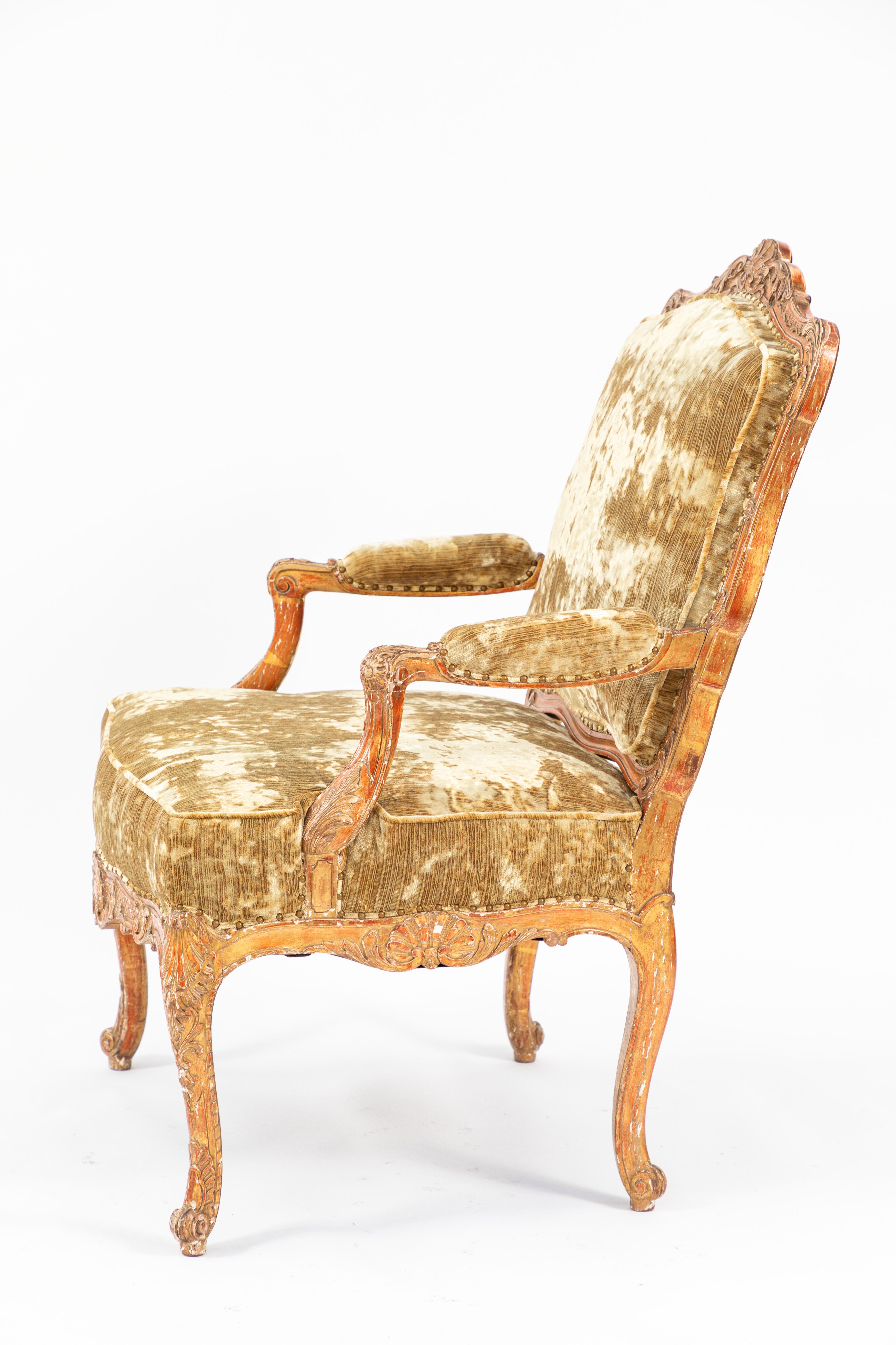 Pair of 19th Century French Giltwood Armchairs 3