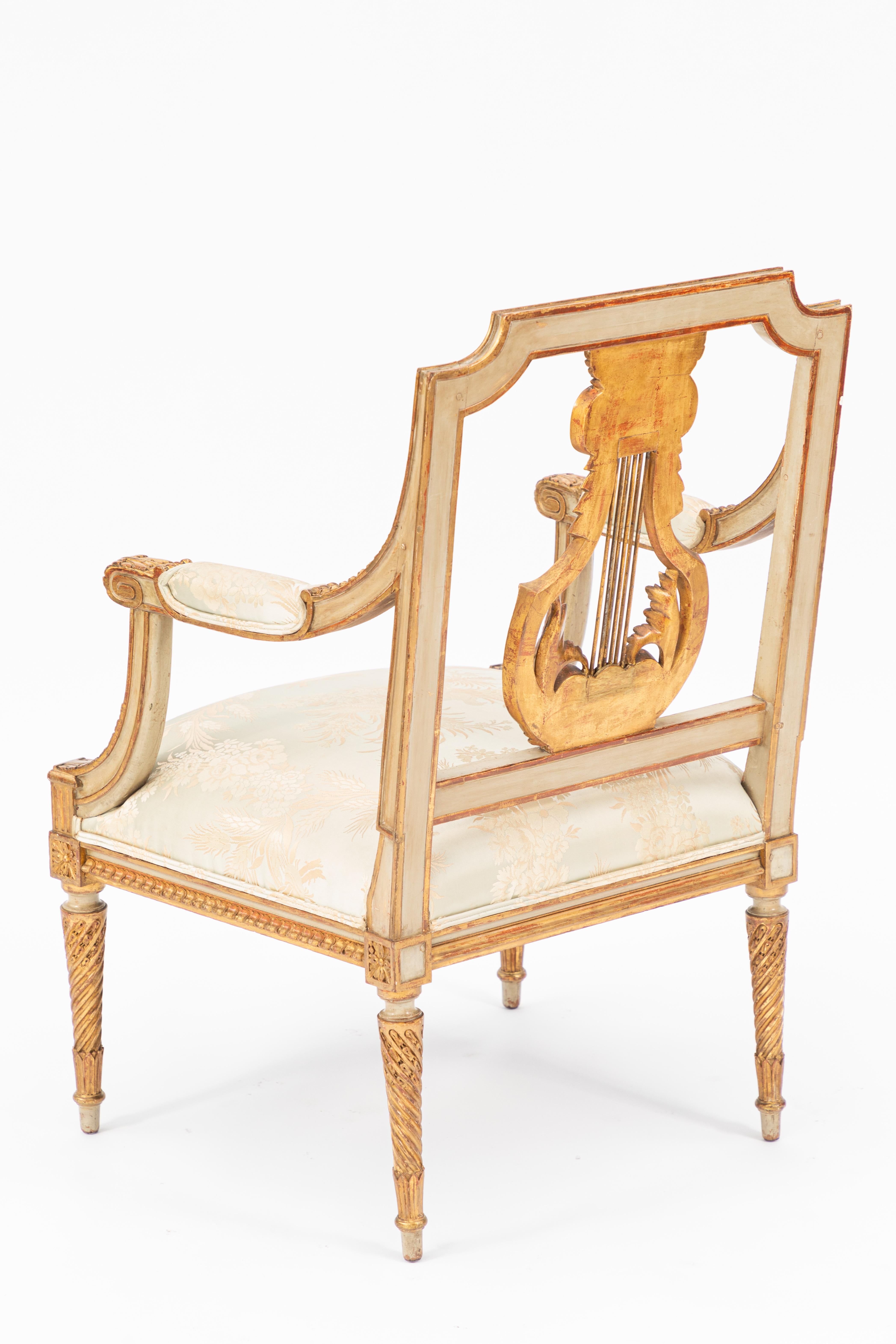 Pair of 19th Century French Giltwood Armchairs 4