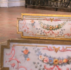 Pair of 19th Century French Hand Painted Wooden Trompe L'Oeil Wall Panels