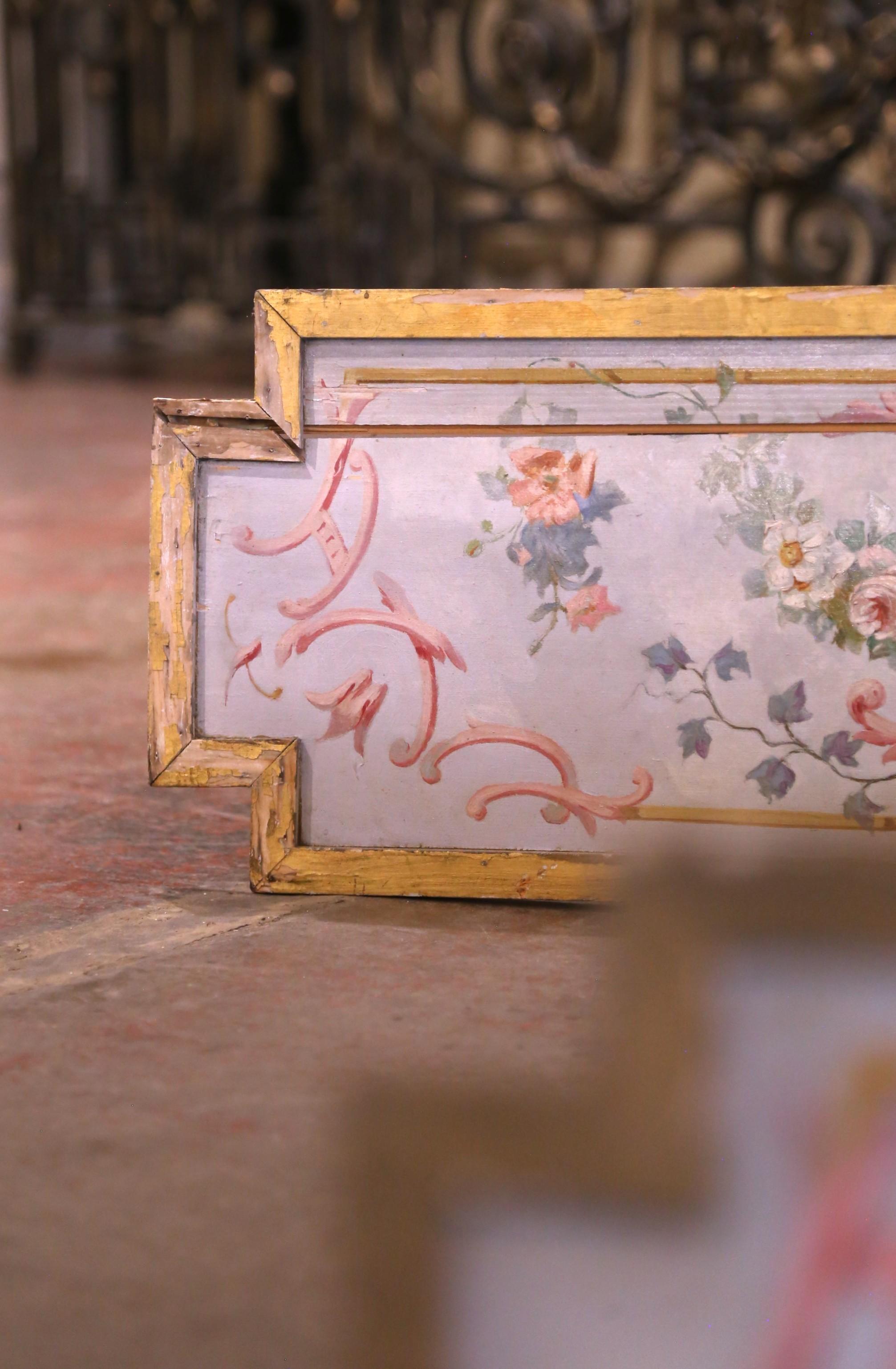 Pair of 19th Century French Hand Painted Wooden Trompe L'Oeil Wall Panels For Sale 3