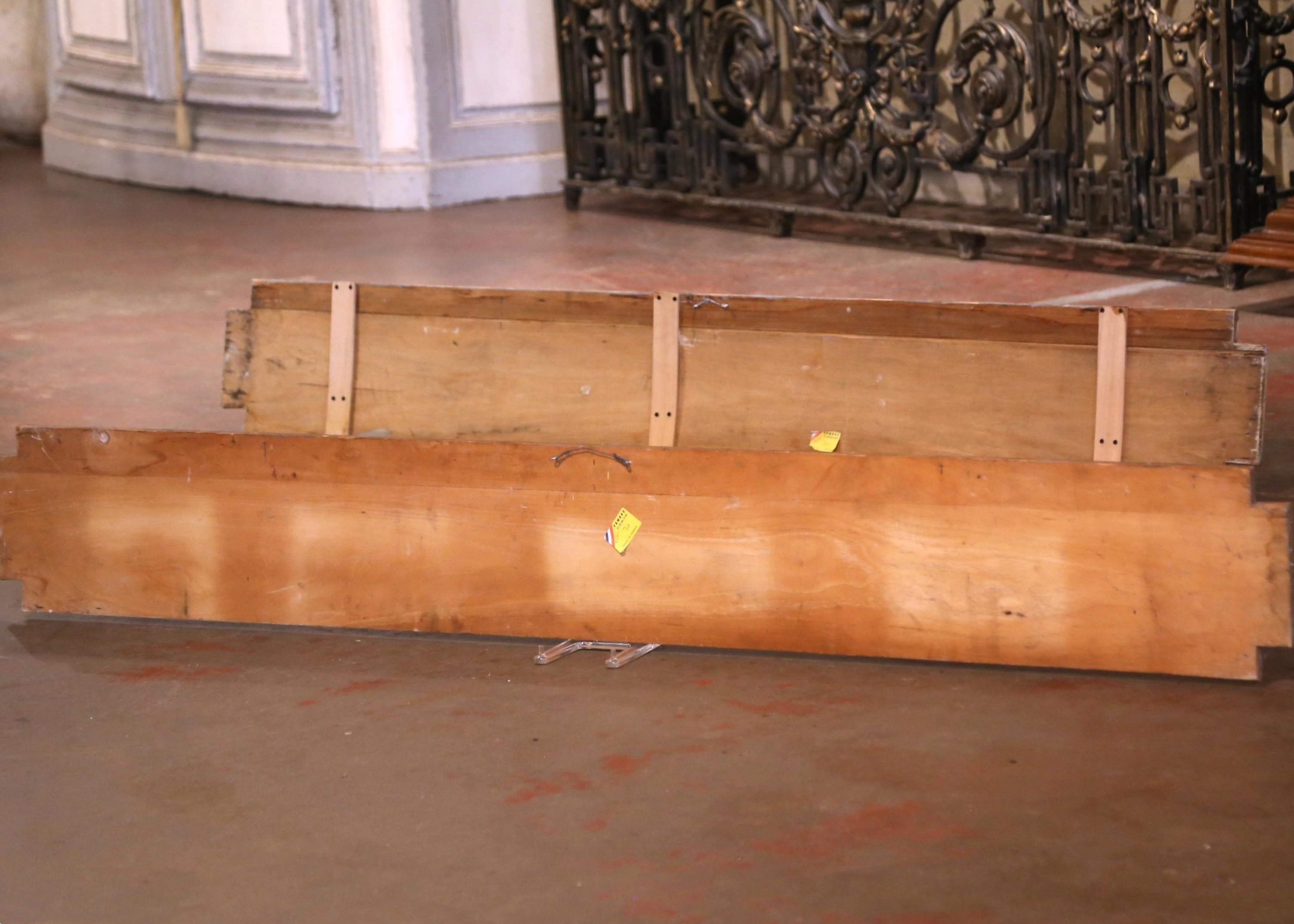 Pair of 19th Century French Hand Painted Wooden Trompe L'Oeil Wall Panels For Sale 5