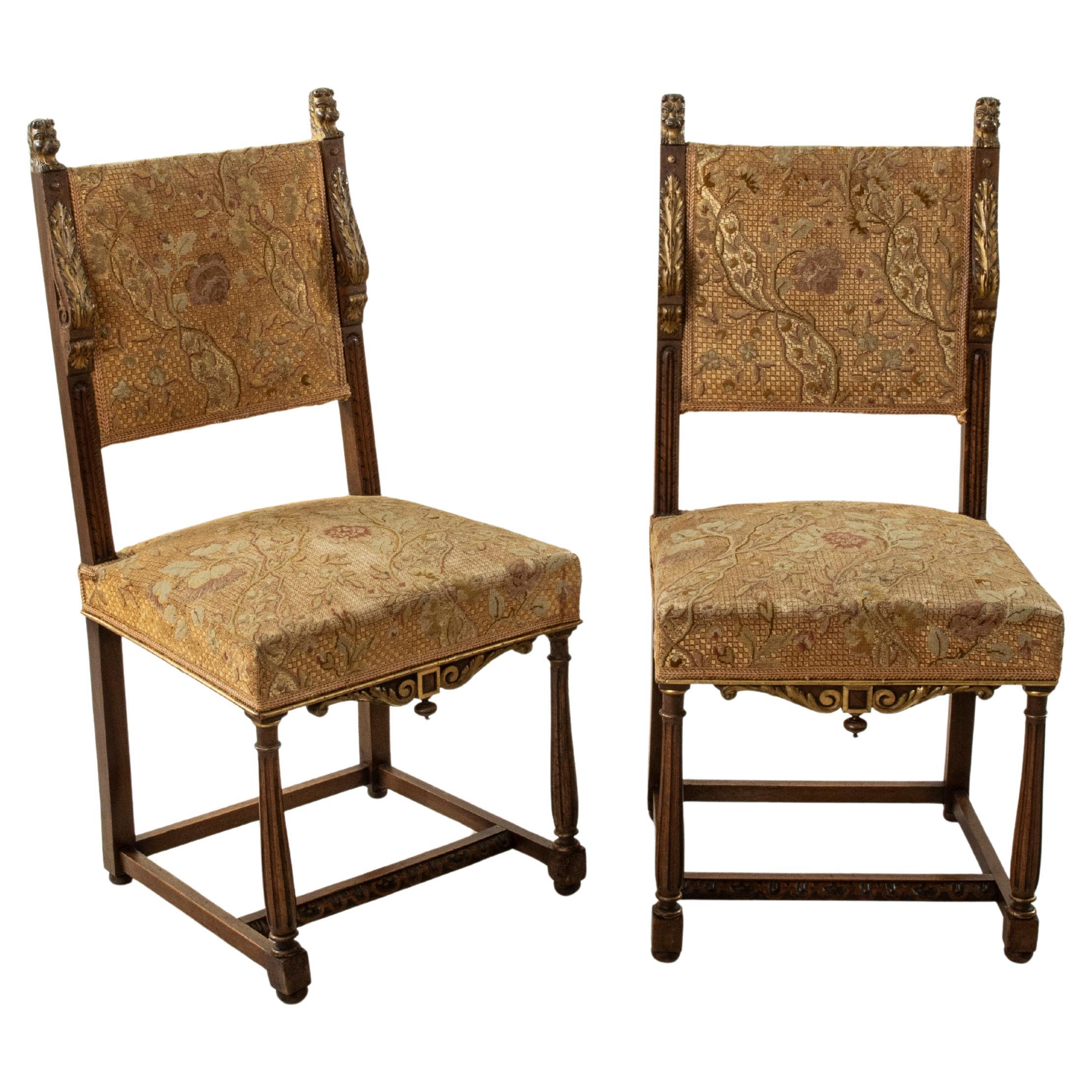 Needlepoint Sedie senza braccioli