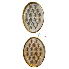 Pair of 19th Century French Intaglios in Gilt Oval Frames