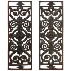 Pair of 19th Century French Iron Panels