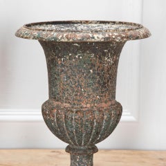 Pair of 19th Century French Iron Urns