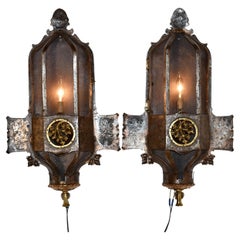Pair of 19th Century French Iron Wall Sconces