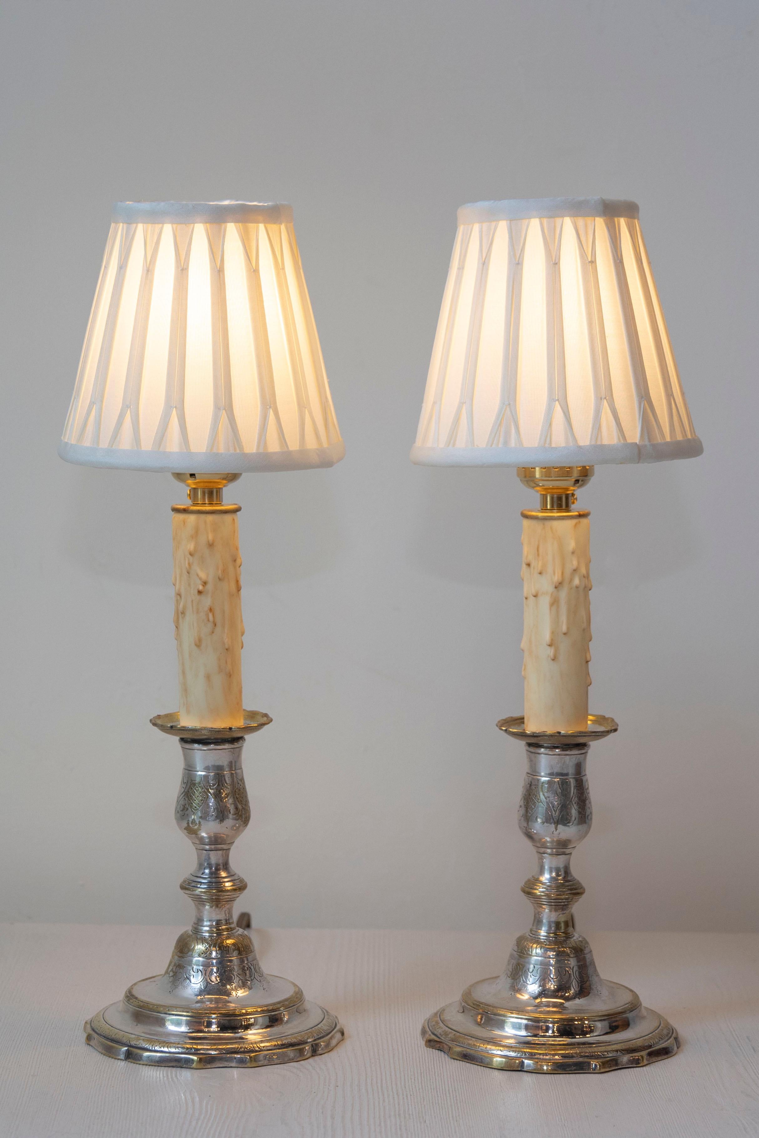 Francese Coppia di lampade francesi del XIX secolo in vendita
