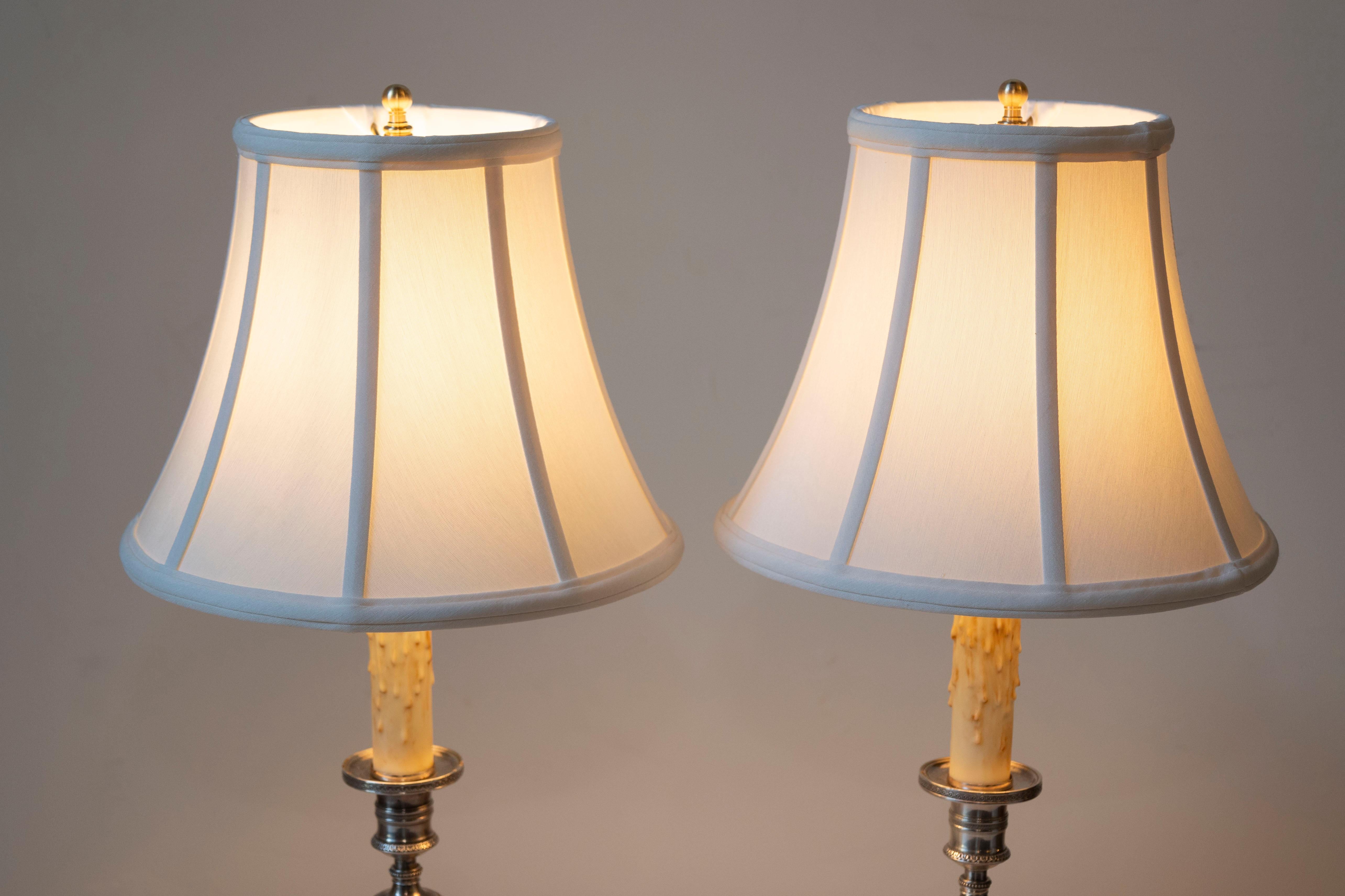 Francese Coppia di lampade francesi del XIX secolo in vendita