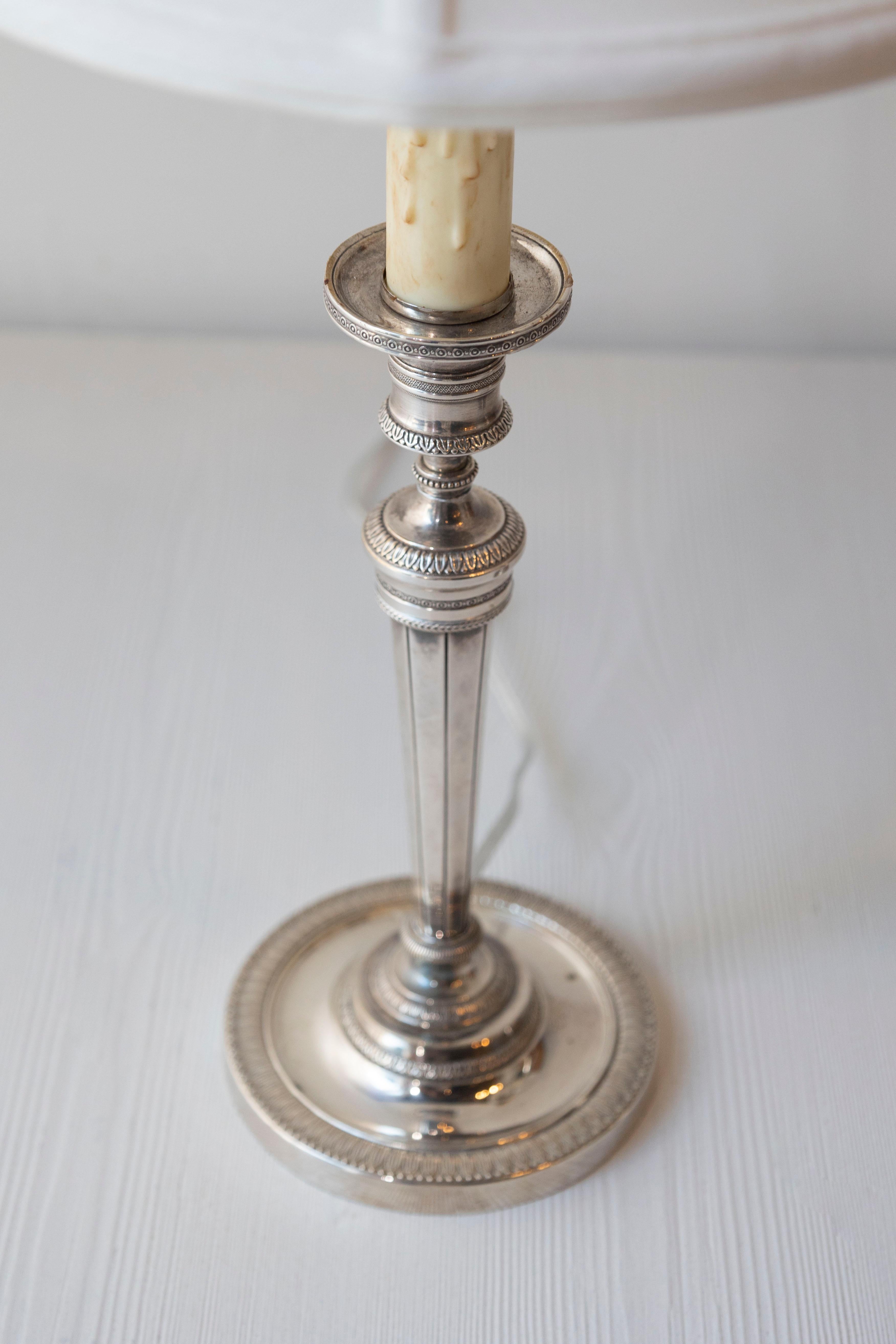 Metallo Coppia di lampade francesi del XIX secolo in vendita