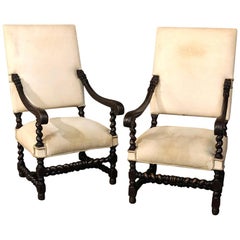 Pair of 19th Century French Louis XIV Armchairs