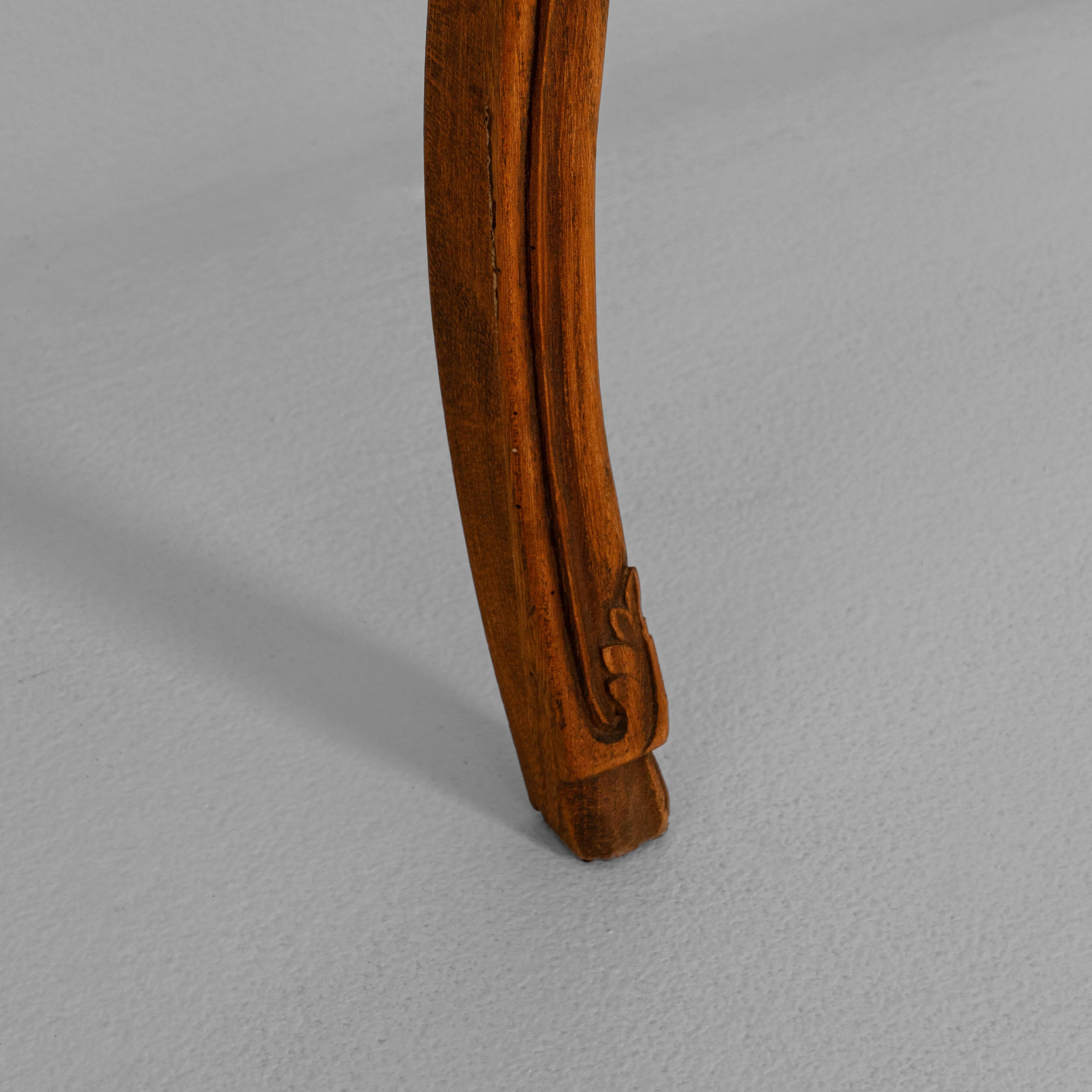 Pair of 19th Century French Louis XV Carved Wooden Console Tables For Sale 7