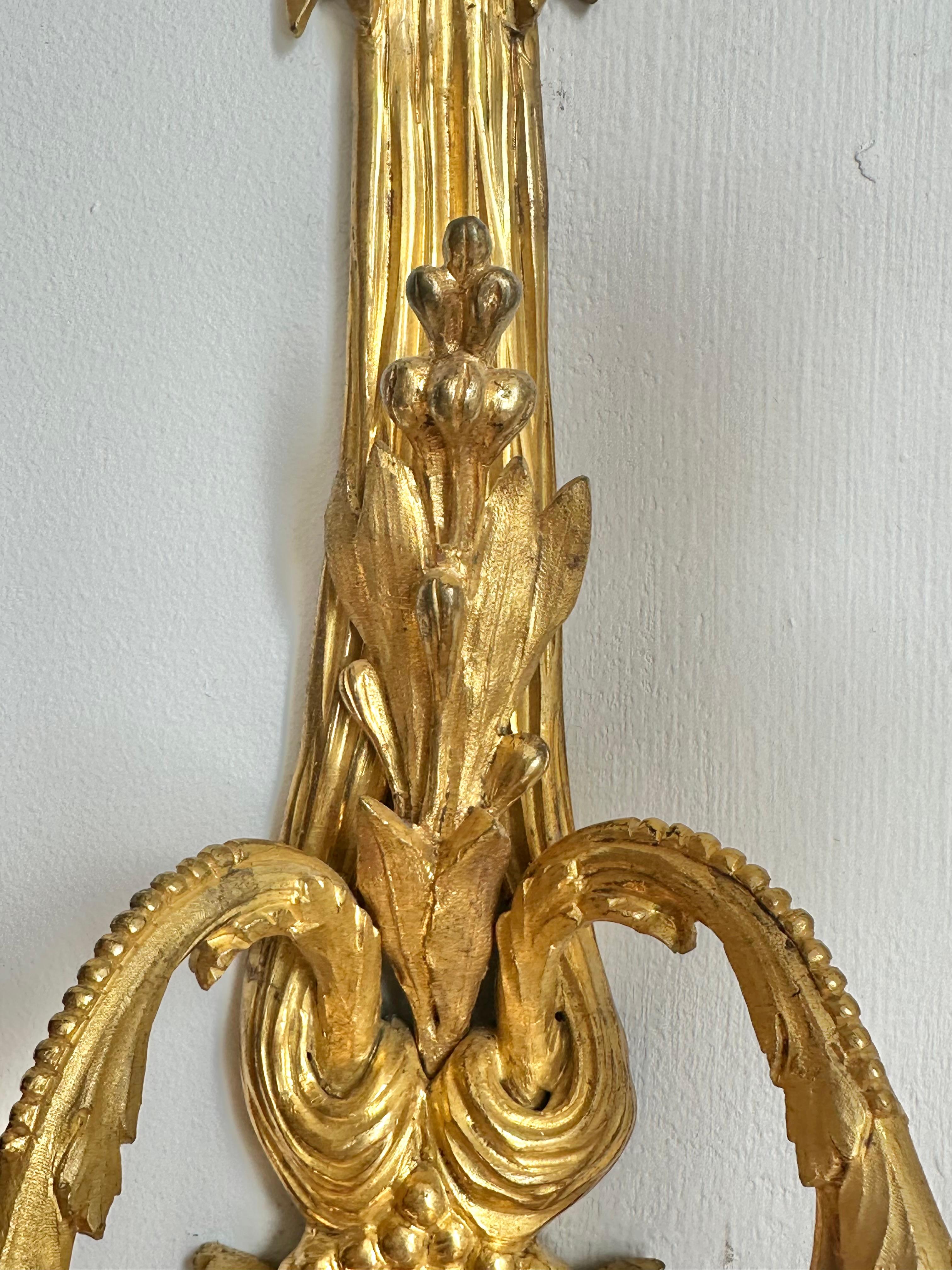 Similoro Coppia di sconsigliere francesi Luigi XV del XIX secolo in ormoluce in vendita