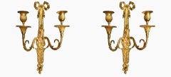 Pair of 19th Century French Louis XV Ormolu Sconces