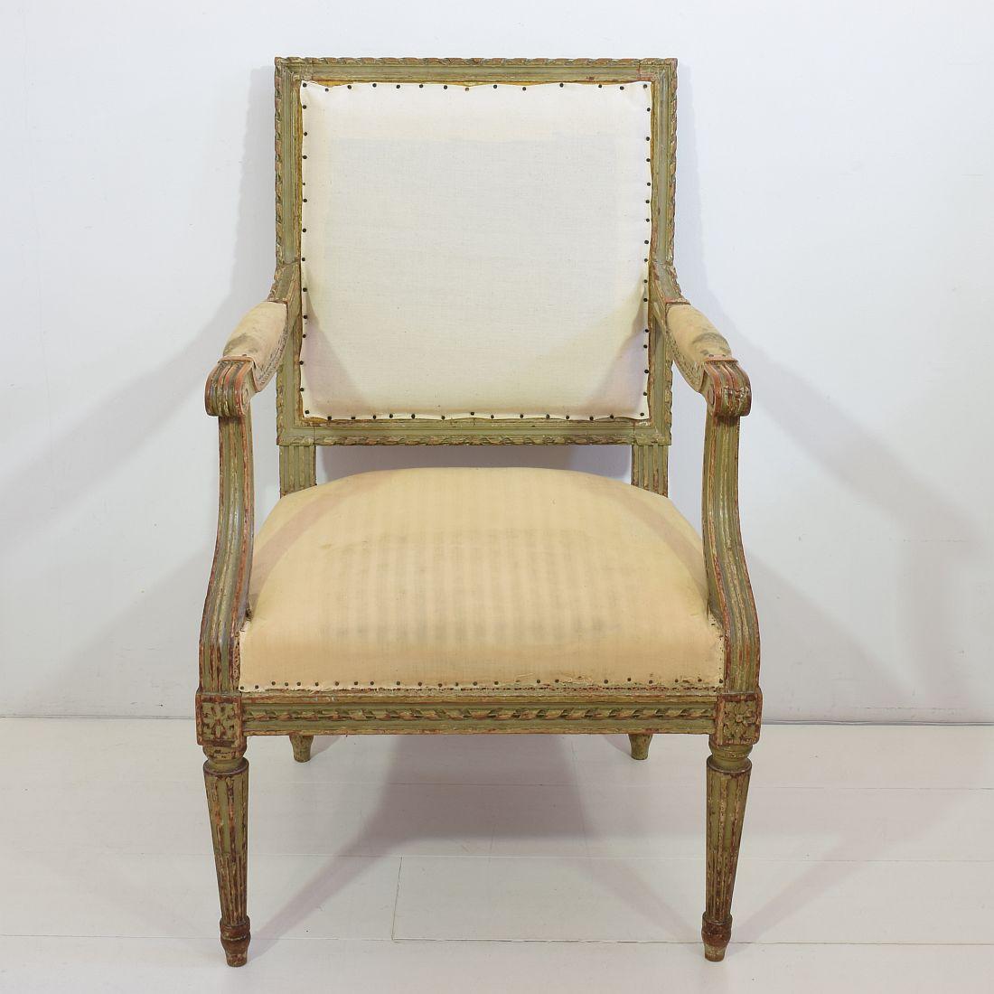 Pair of 19th Century French Louis XVI Style Armchairs 8
