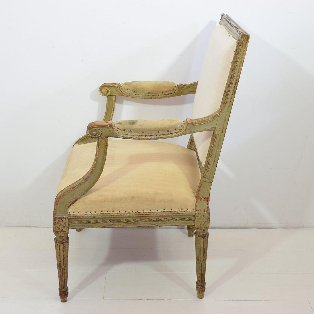 Pair of 19th Century French Louis XVI Style Armchairs 9