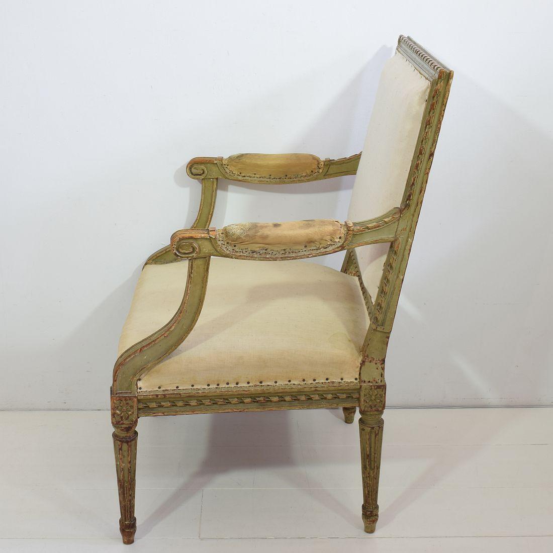 Pair of 19th Century French Louis XVI Style Armchairs 1
