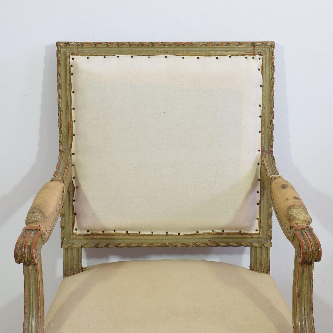 Pair of 19th Century French Louis XVI Style Armchairs 4