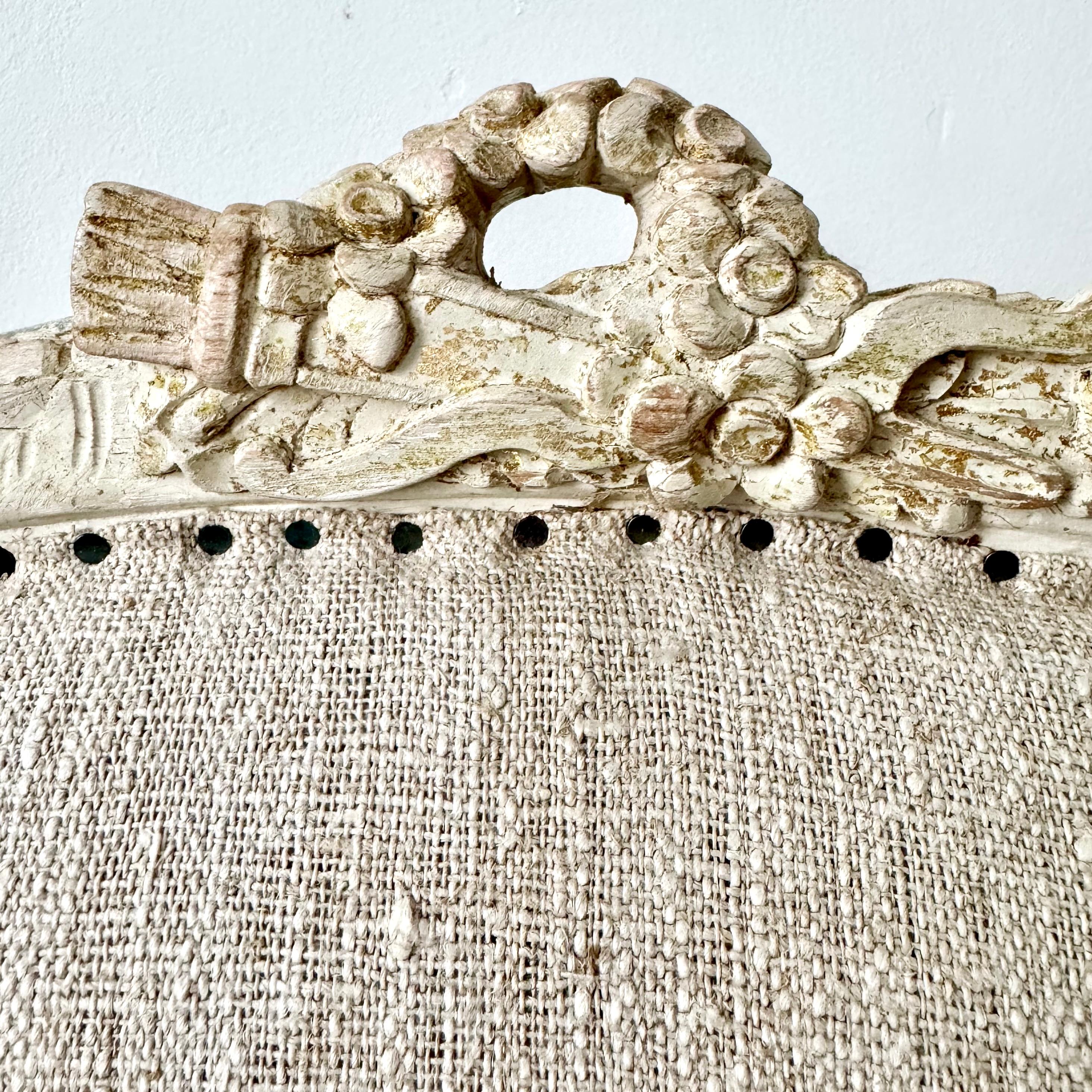 Pair of 19th Century French Louis XVI Style Bergères 7