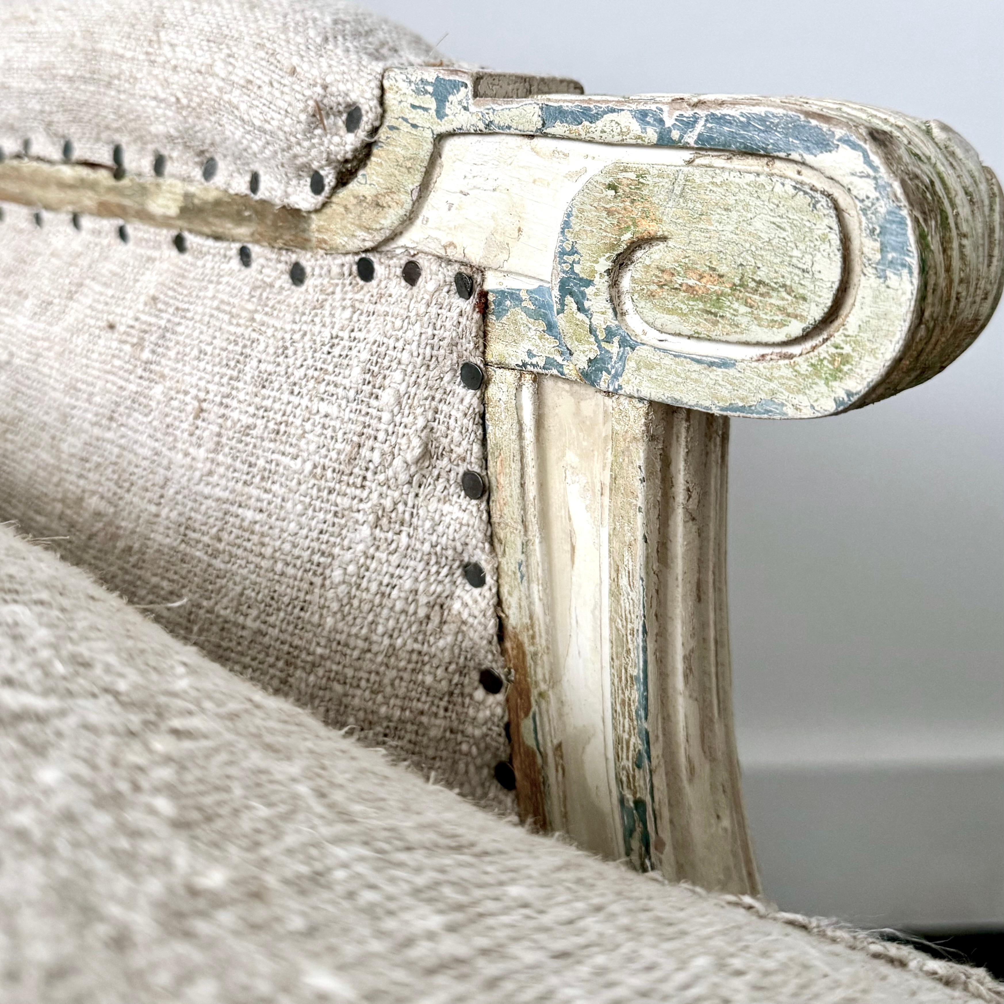 Pair of 19th Century French Louis XVI Style Bergères 10