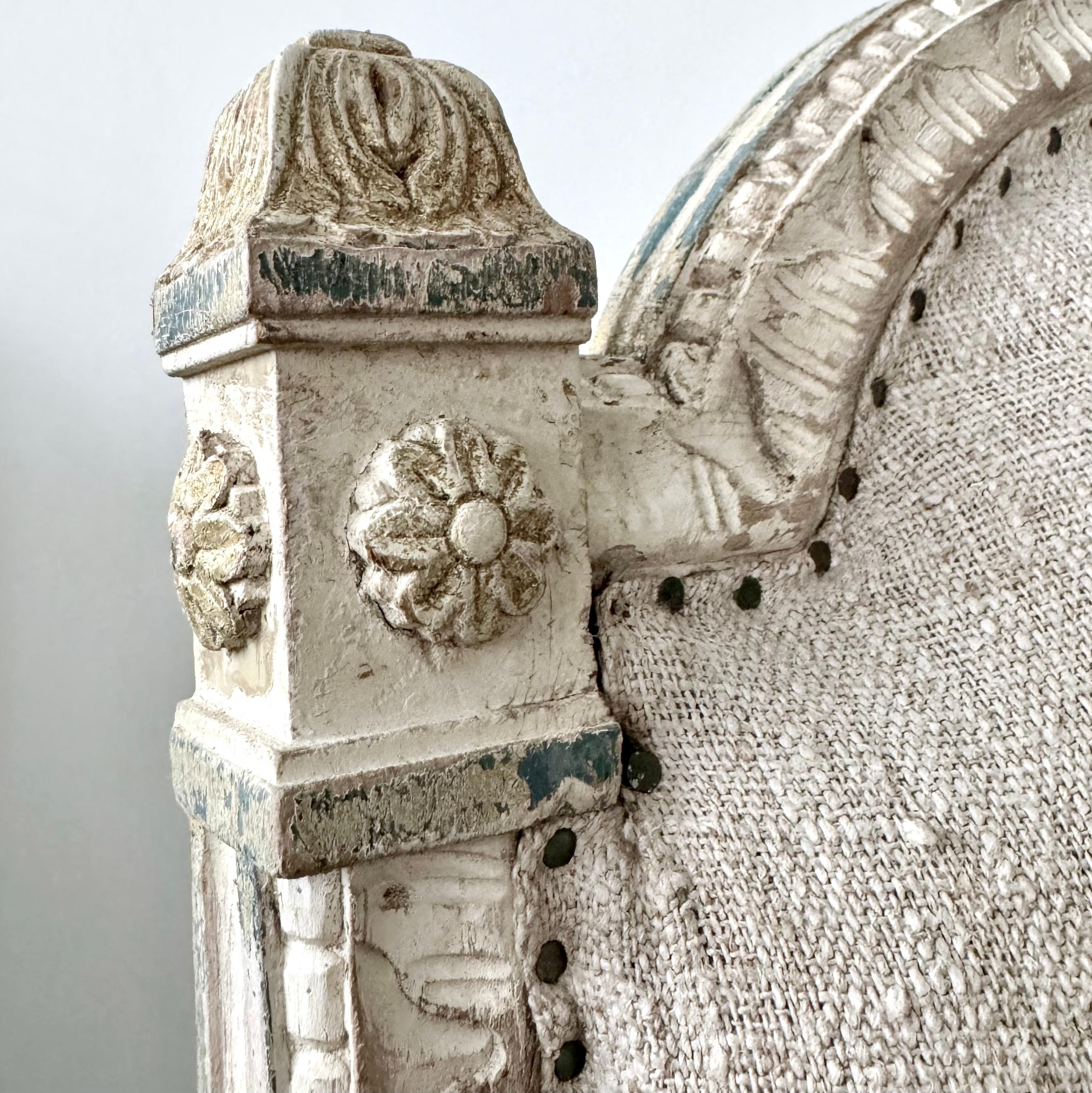Pair of 19th Century French Louis XVI Style Bergères 12