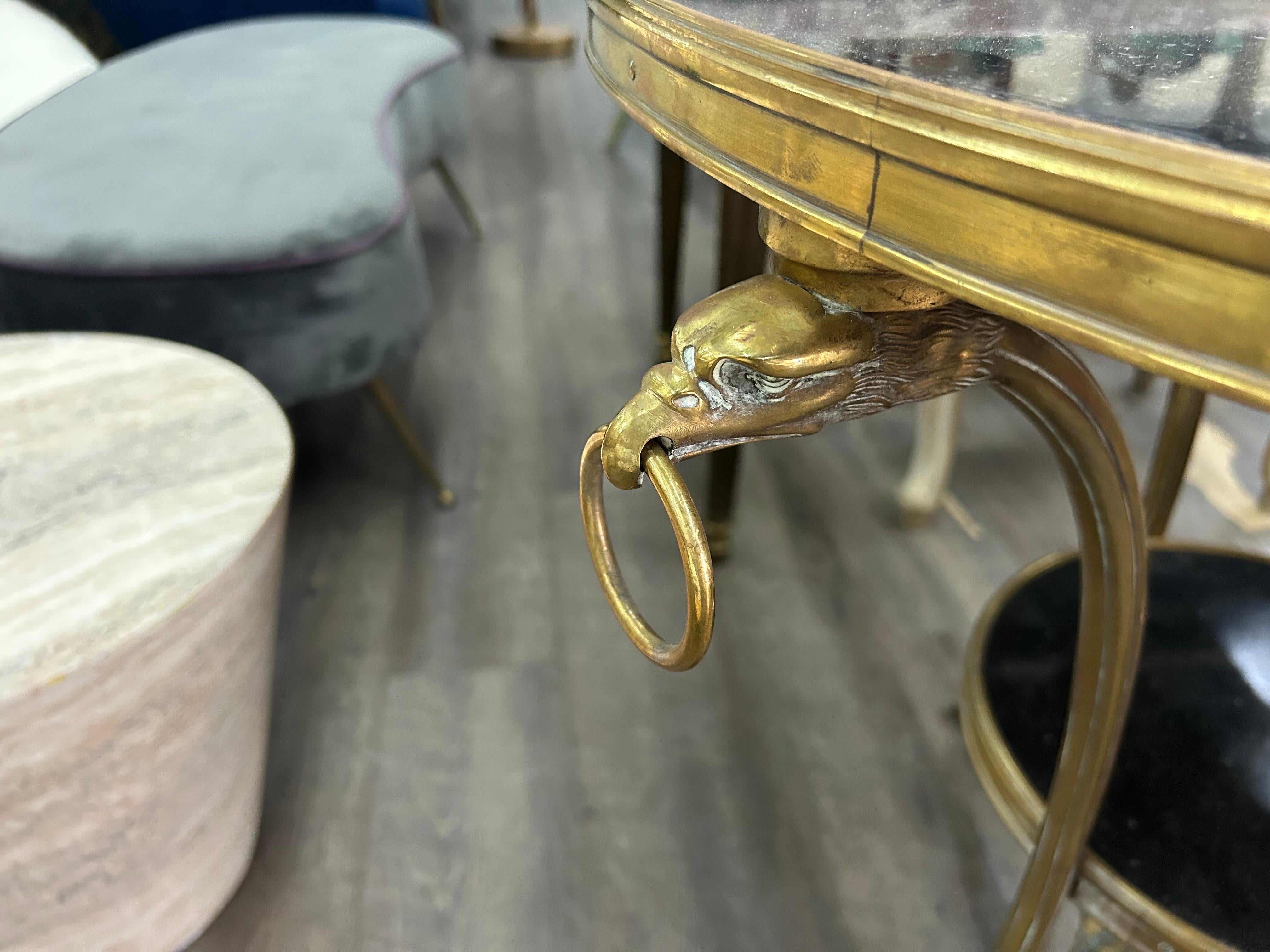 Paar französische Bronze- und Marmortische im Louis-XVI.-Stil des 19. Jahrhunderts im Angebot 3