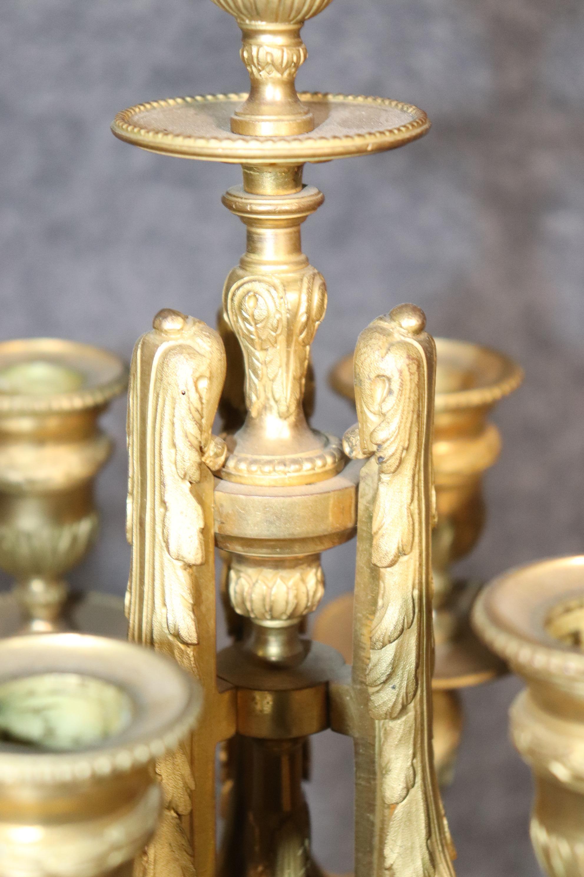 Pair of 19th Century French Louis XVI Style Bronze Ormolu Candelabras For Sale 12