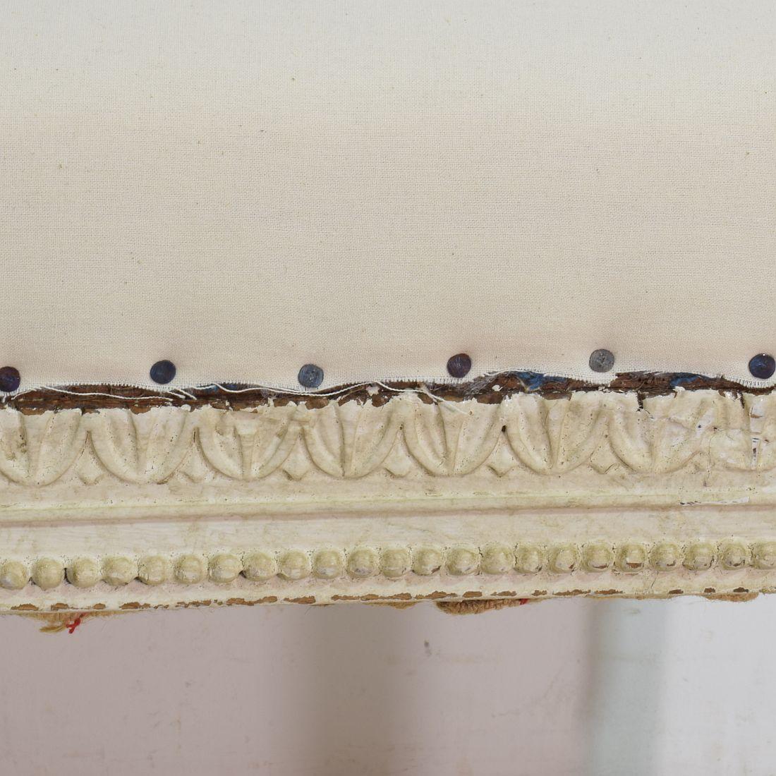 Pair of 19th Century French Louis XVI Style Carved Stools or Tabourets 6