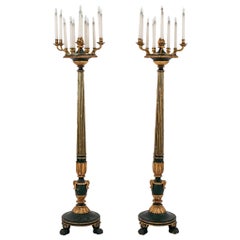 Pair of 19th Century French Louis XVI Style Torchieres