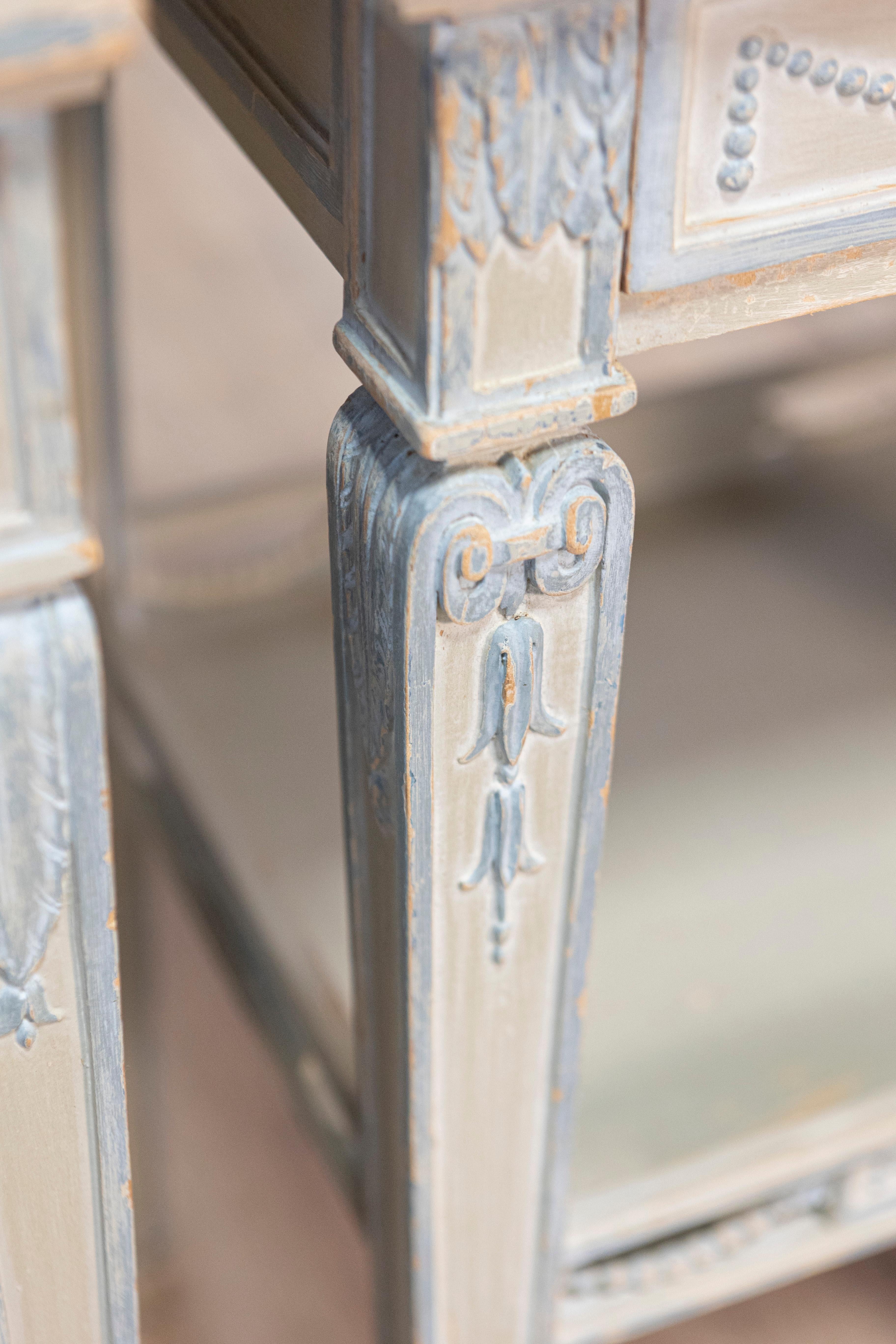 Pair of 19th Century French Marble Top Nightstands For Sale 2