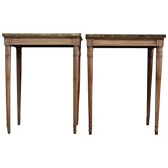Pair of 19th Century French Marble-Top Occasional Tables