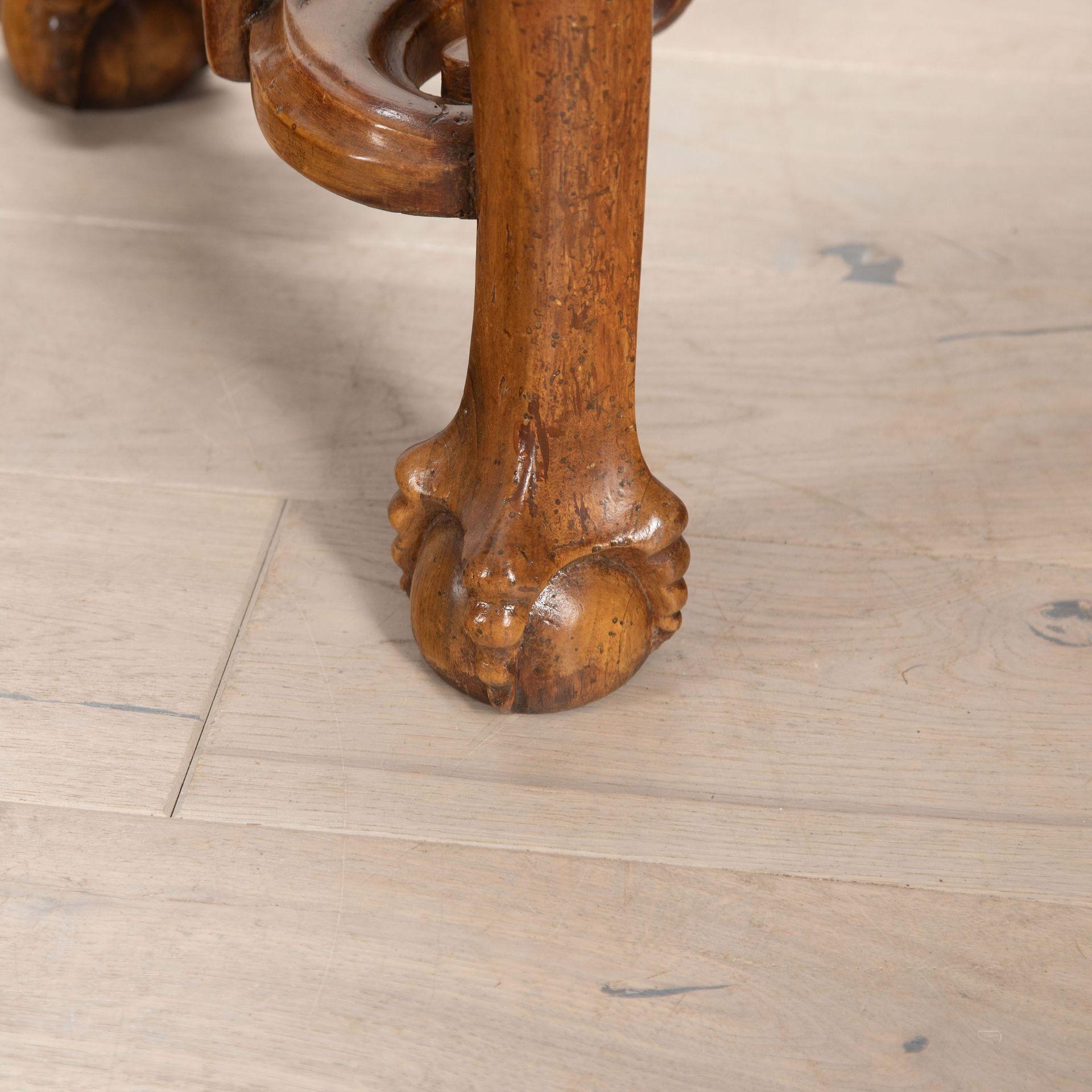 Pair of 19th Century French Marble Top Walnut Console Tables For Sale 8