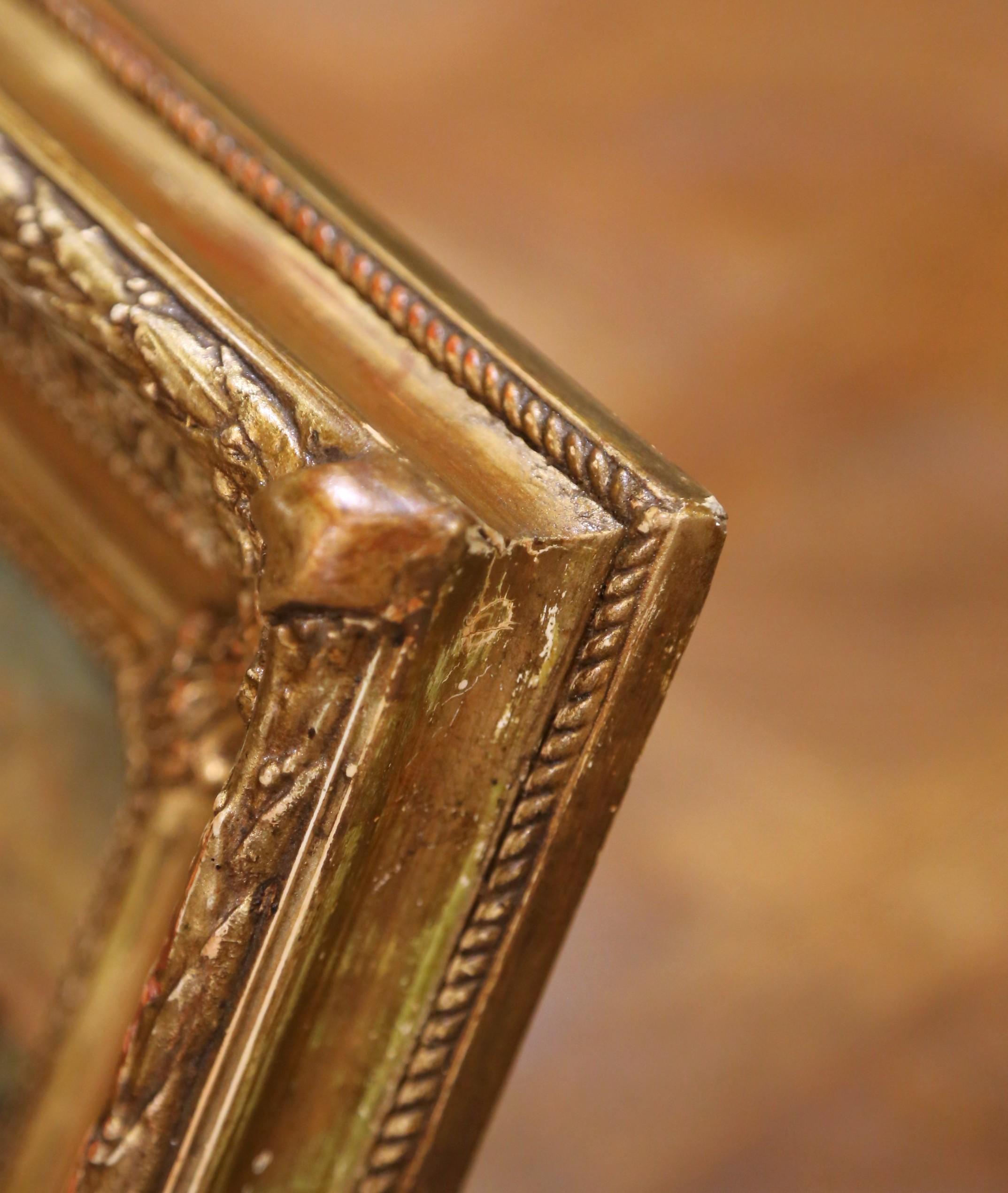 Pair of 19th Century French Marine Oil Paintings in Giltwood Frames, Dated 1878 For Sale 6