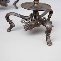 Pair of 19th Century French Neoclassical Bronze Candlesticks by F.Barbedienne