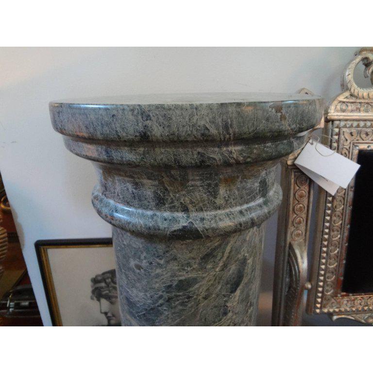 Late 19th Century Pair of 19th Century French Neoclassical Style Marble Pedestals