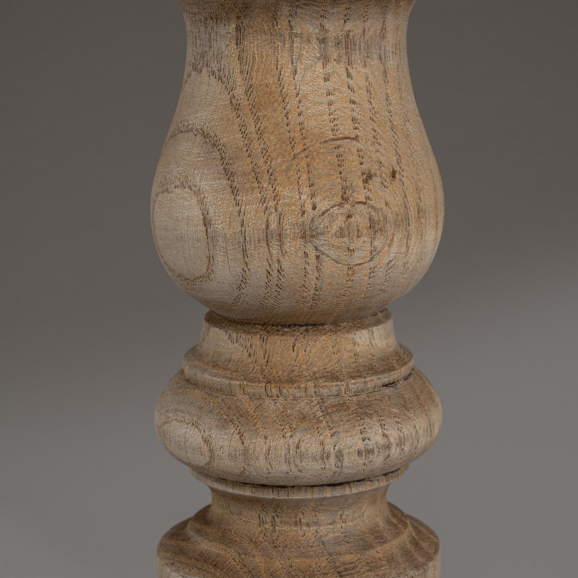 Pair of 19th Century French Neoclassical Style Oak Console Tables For Sale 11