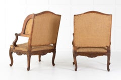 Pair of 19th Century French Oak Armchairs