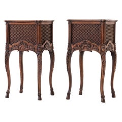 Pair of 19th Century French Oak Bedside Tables Pair of 19th Century French Oak Bedside Tables