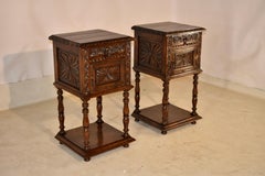 Pair of 19th Century French Oak Side Tables