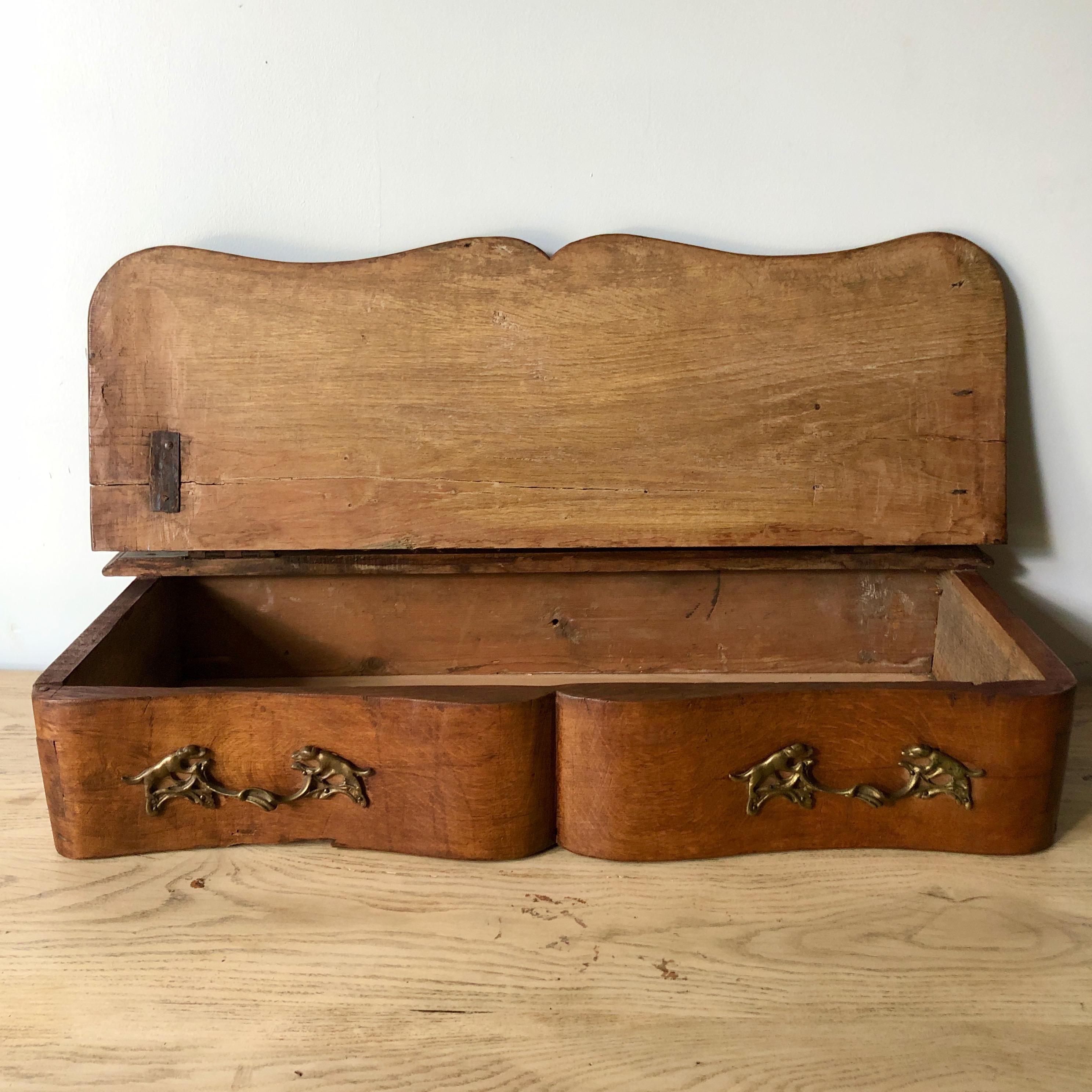 Bronze Pair of 19th Century French Oak Valet Boxes For Sale