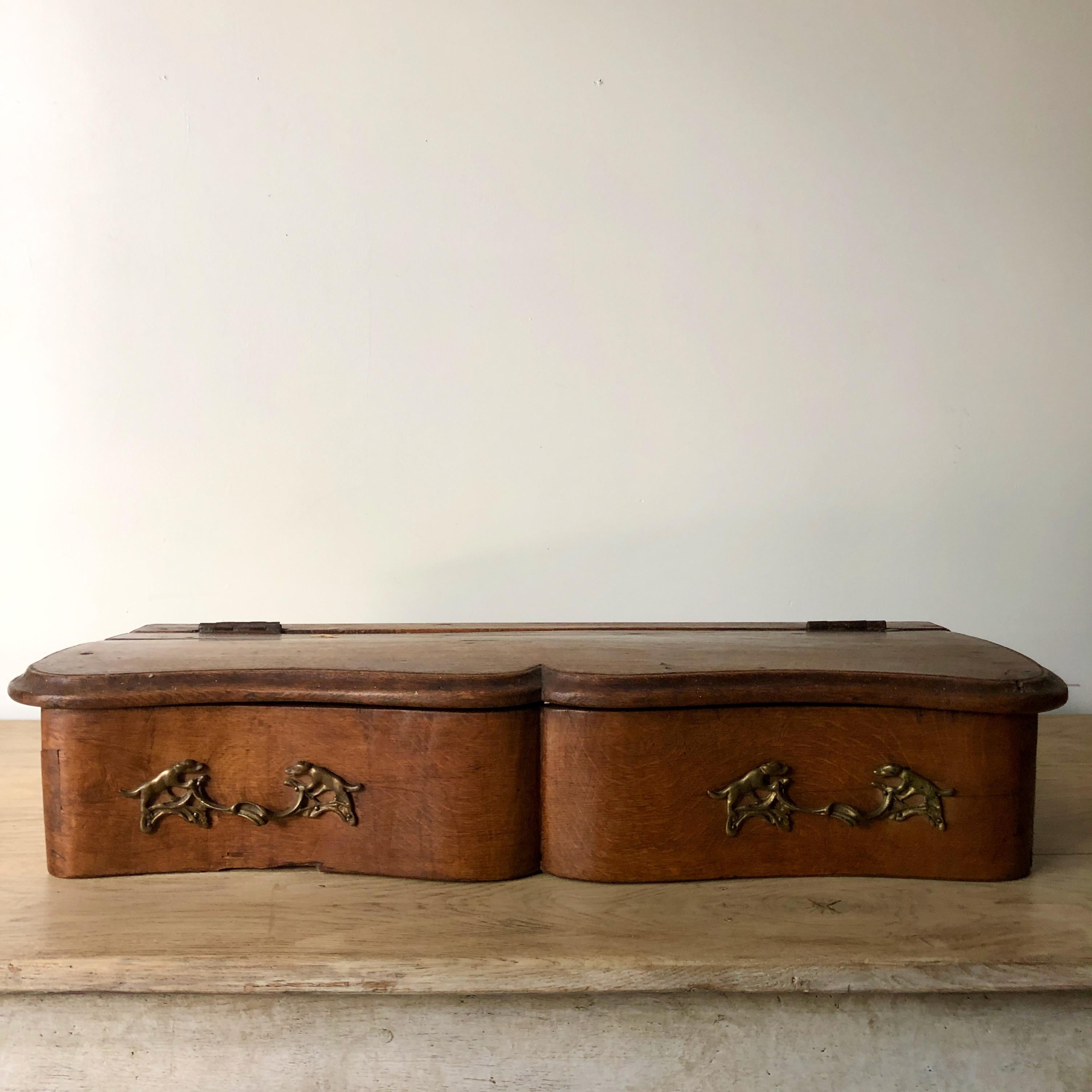 Pair of 19th Century French Oak Valet Boxes For Sale 1