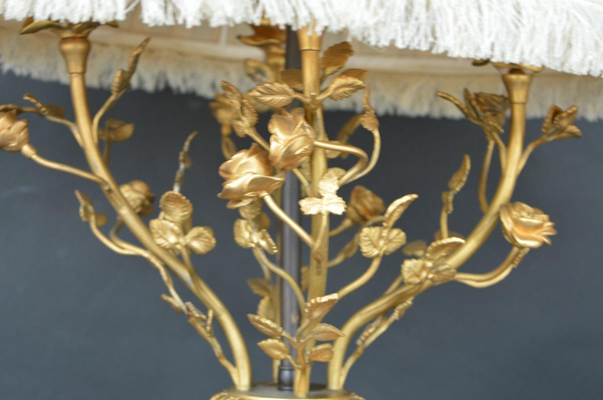 Pair of 19th century French ormolu-mounted marble candelabra.