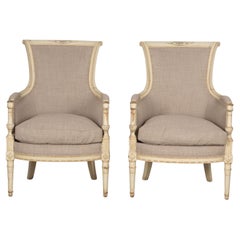 Pair of 19th Century French Painted Armchairs