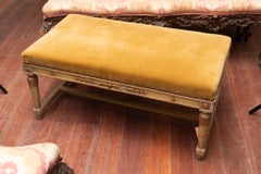 Pair of 19th Century French Painted Benches