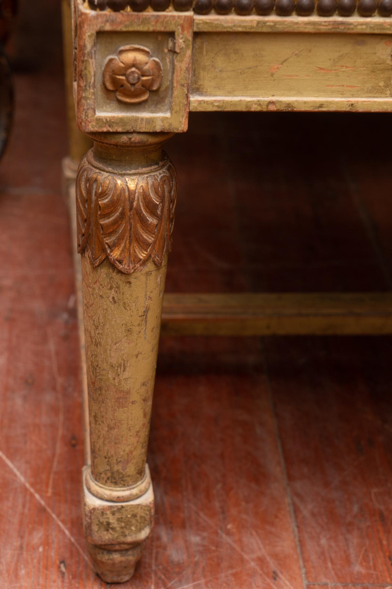 Pair of 19th Century French Painted Benches In Good Condition In New Orleans, LA
